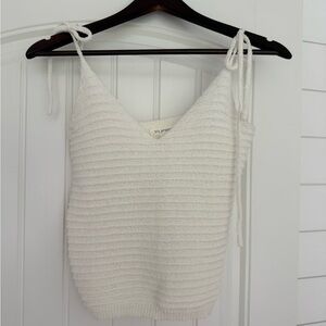 Blu Pepper Cream Knit Camisole